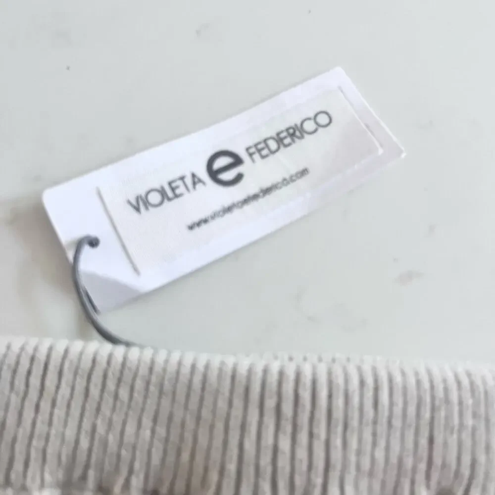 Violeta e Federico unisex boy girl rib knit ecru shorts size 4 NWT - Picture 2 of 6